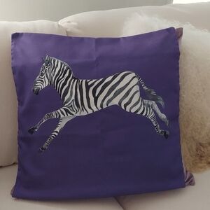 Two purple zebra 22x22 cases